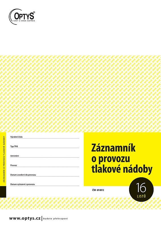 Zazn mn k O Provozu Tlakov N doby Optys 1236 Va e Online Pap rnictv 