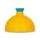 Víčko na Zdravou lahev - tmavě žluté s modrou zátkou - 0550/8980267