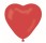 Nafukovací balónky srdce - červené - 50 ks - 410608