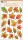 Samolepky na zeď - plastické - podzimní listí - 25 x 14 cm - 10400