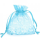 Dárkový sáček organza 15 x 23 cm - sv. modrá - 9661
