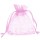 Dárkový sáček organza 15 x 23 cm - růžová