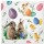 Velikonoční ubrousky PAW L - Bunnies with Chicken - SDL131600
