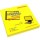 Samolepící bloček Neon 75 x 75 mm - žlutý