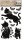 Samolepky na zeď - Černé kotě s glitry a kamínky - 32 x 60 cm - 10490