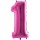 Balónek fóliový 102 cm - číslice 1 - růžový - WPINK 1