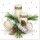 Vánoční ubrousky Daisy - Cream Candles - 33x33 cm - SDGW 20801