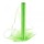 Organza obšitá 40cm/9m - sv. zelená - 242031