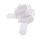 Stuha stahovací - organza LUX - 5/135 cm - bílá - 161606