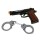 Policejní pistole a pouta - 221024
