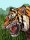 Malování na plátno podle čísel - Tygr v trávě - 30 x 40 cm - 1007586