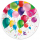 Papírový talíř velký - Party Balloons - 23 cm - 8 ks - TM02_OG_028601